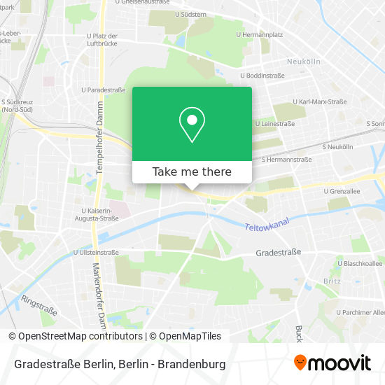 Gradestraße Berlin map