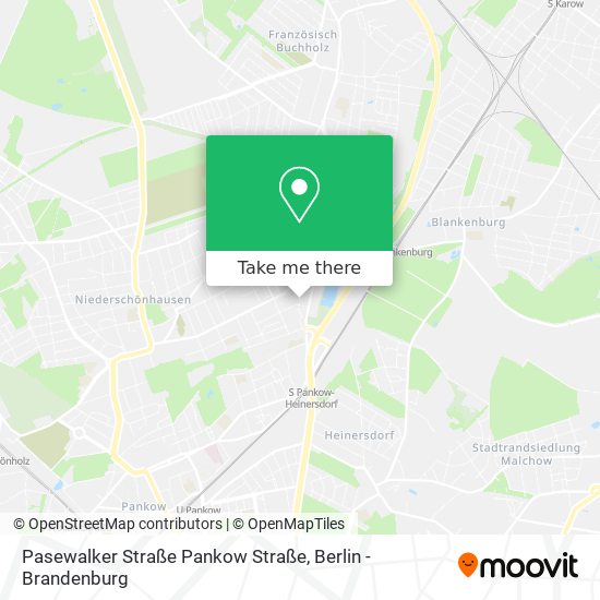 Карта Pasewalker Straße Pankow Straße