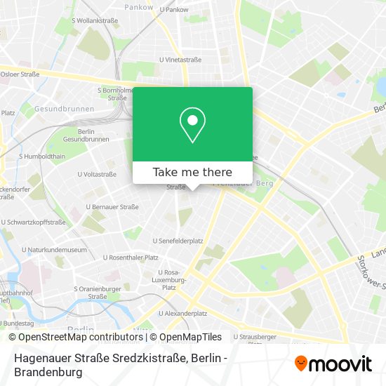Карта Hagenauer Straße Sredzkistraße