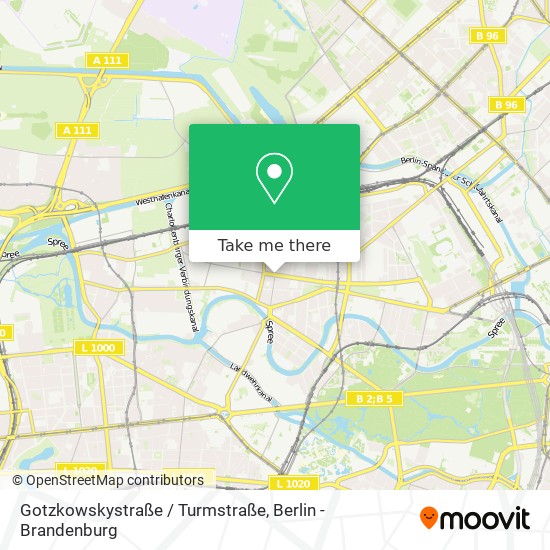 Gotzkowskystraße / Turmstraße map