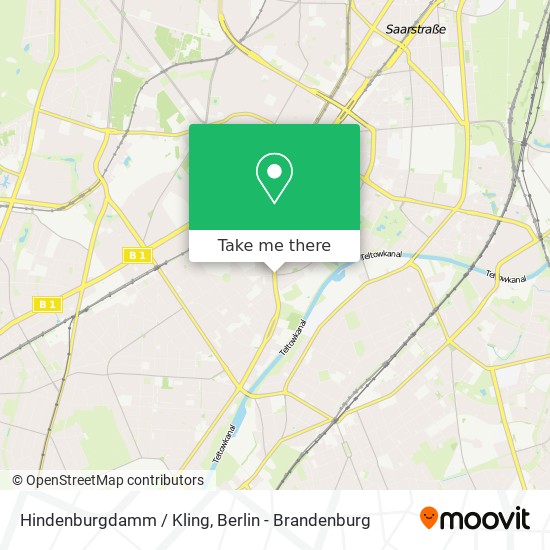 Карта Hindenburgdamm / Kling