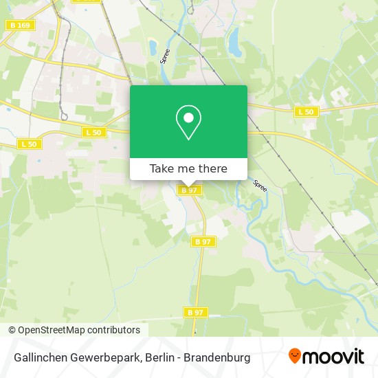 Gallinchen Gewerbepark map