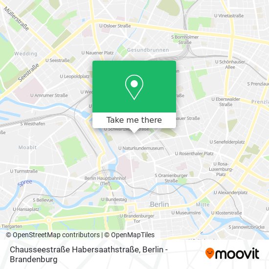 Chausseestraße Habersaathstraße map