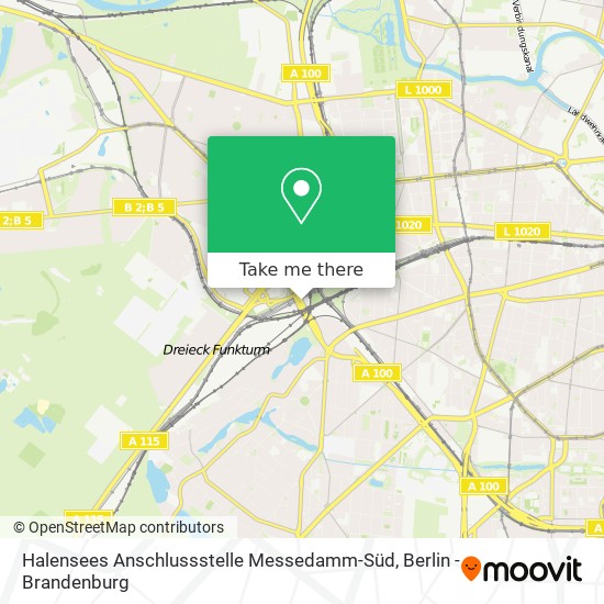 Карта Halensees Anschlussstelle Messedamm-Süd