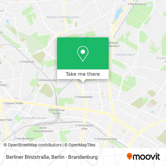 Berliner Binzstraße map