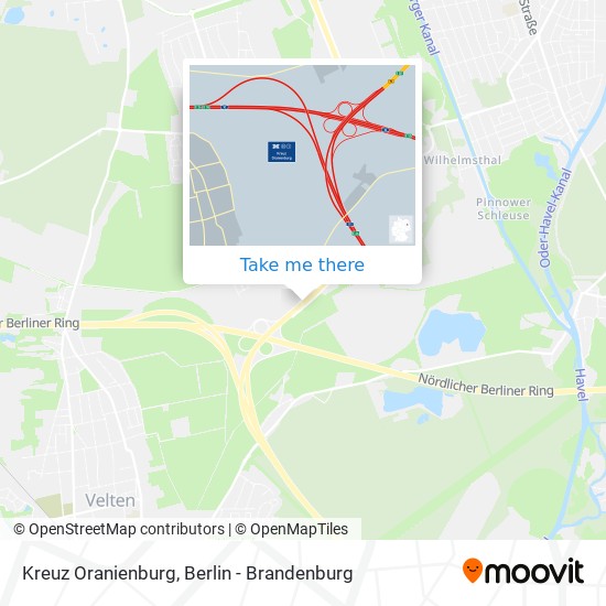 Kreuz Oranienburg map