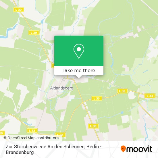 Карта Zur Storchenwiese An den Scheunen
