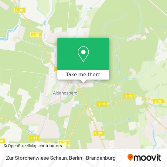 Карта Zur Storchenwiese Scheun