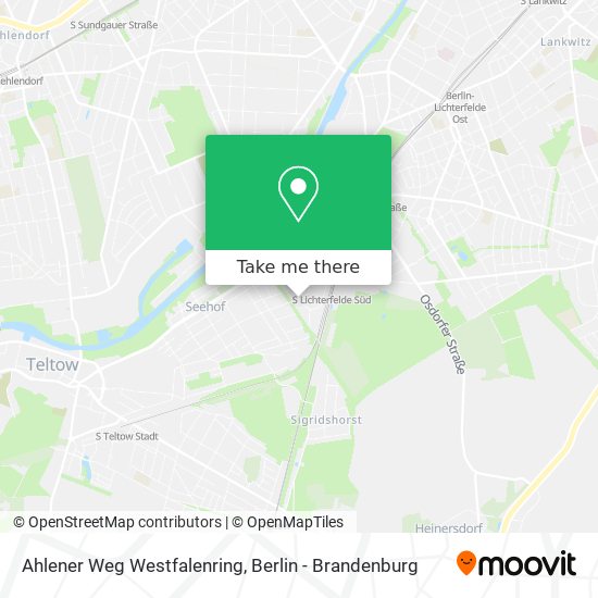 Ahlener Weg Westfalenring map