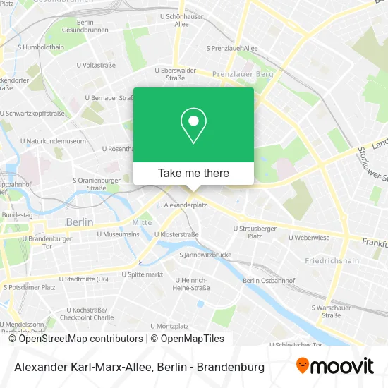 Alexander Karl-Marx-Allee map