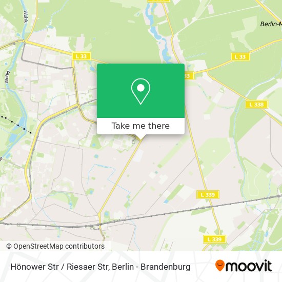 Карта Hönower Str / Riesaer Str