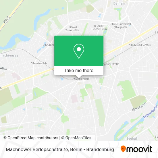 Карта Machnower Berlepschstraße
