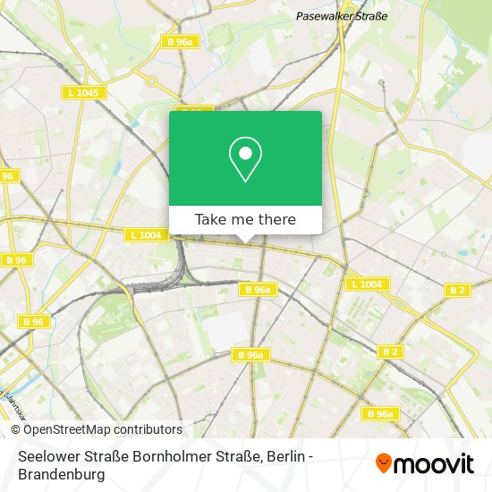 Карта Seelower Straße Bornholmer Straße