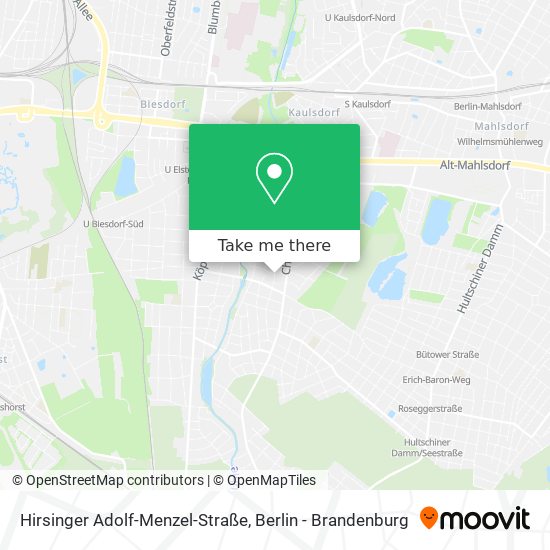 Hirsinger Adolf-Menzel-Straße map