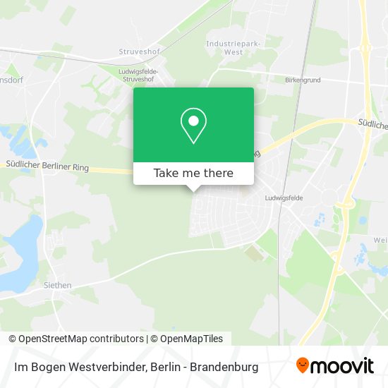 Im Bogen Westverbinder map