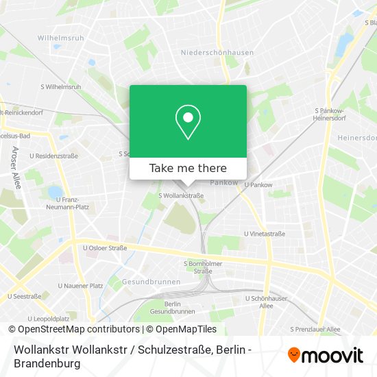 Карта Wollankstr Wollankstr / Schulzestraße