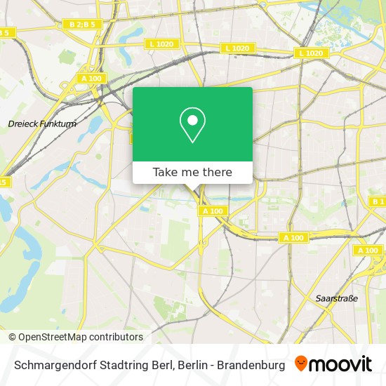 Карта Schmargendorf Stadtring Berl