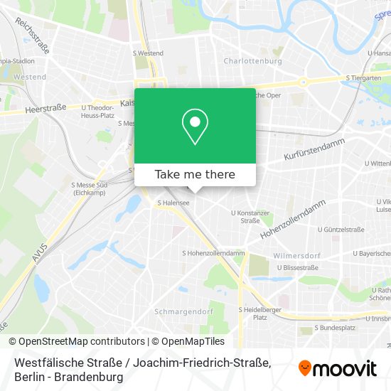 Карта Westfälische Straße / Joachim-Friedrich-Straße