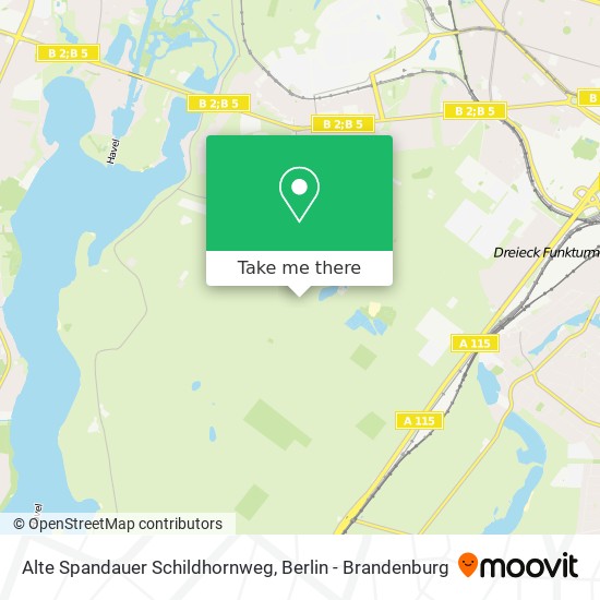 Alte Spandauer Schildhornweg map