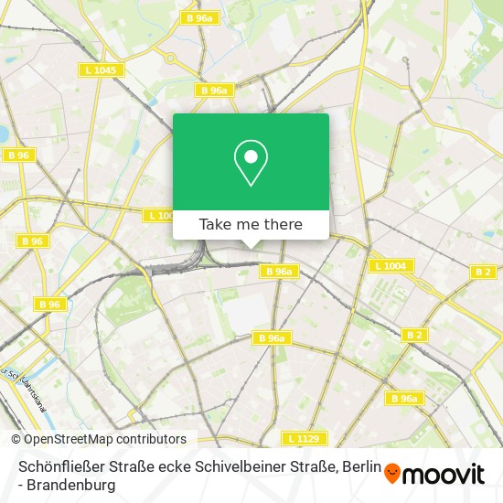 Schönfließer Straße ecke Schivelbeiner Straße map