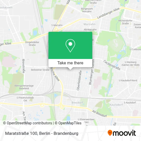 Maratstraße 100 map