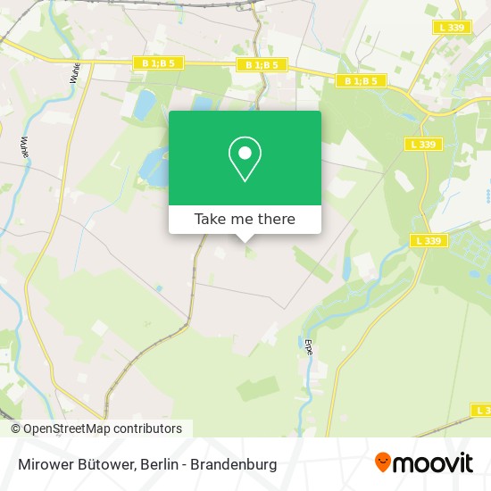 Mirower Bütower map