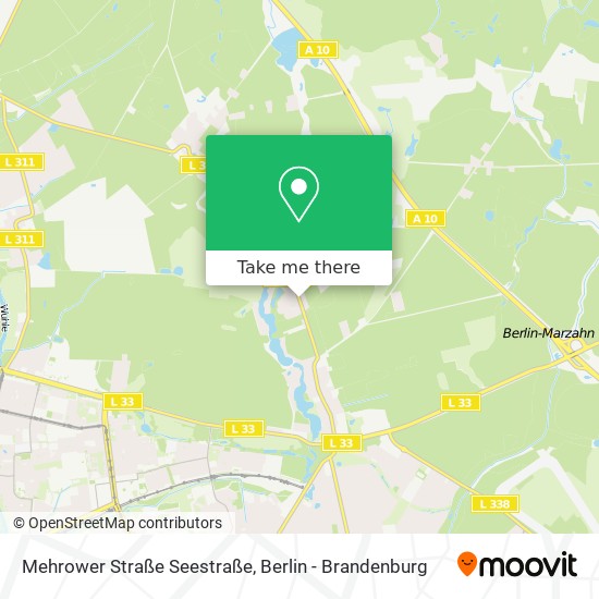 Mehrower Straße Seestraße map