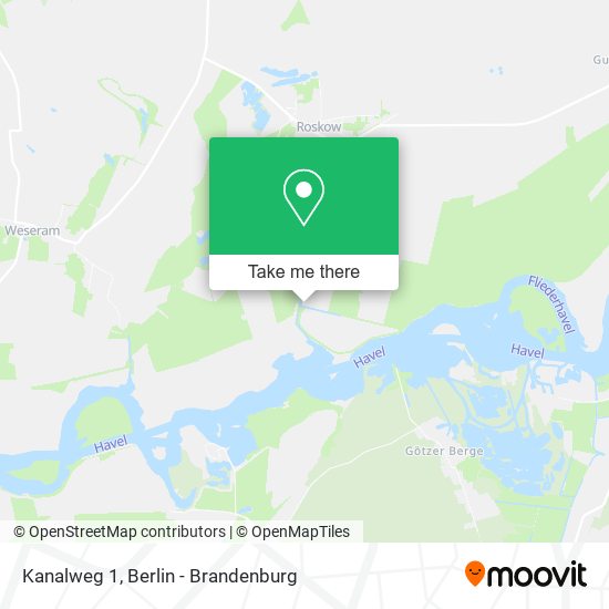 Kanalweg 1, 14778 Roskow map