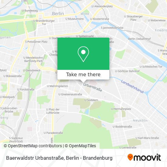 Baerwaldstr Urbanstraße map