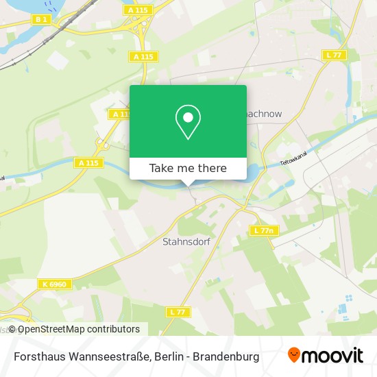 Карта Forsthaus Wannseestraße