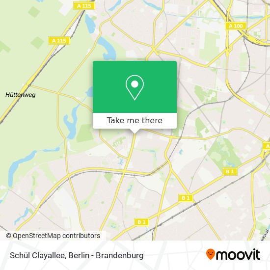 Schül Clayallee map