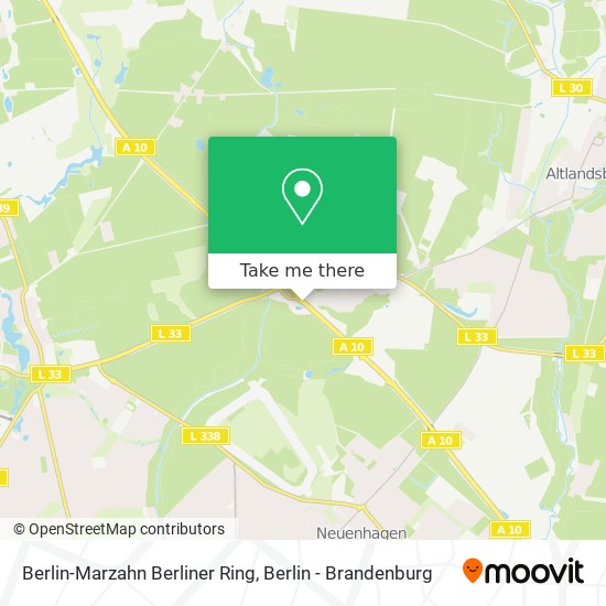 Карта Berlin-Marzahn Berliner Ring