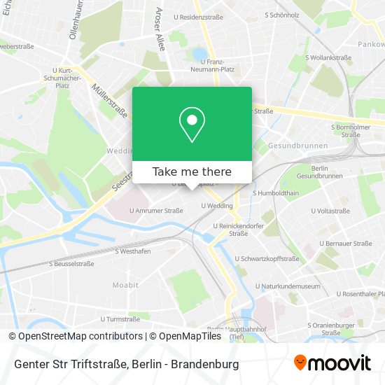 Карта Genter Str Triftstraße
