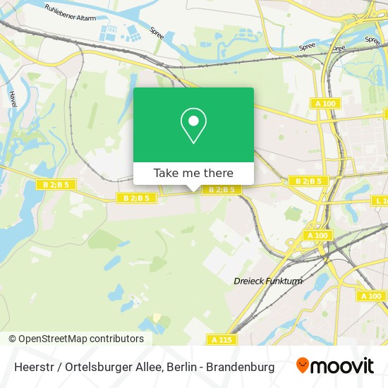Карта Heerstr / Ortelsburger Allee