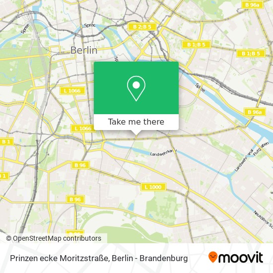 Prinzen ecke Moritzstraße map