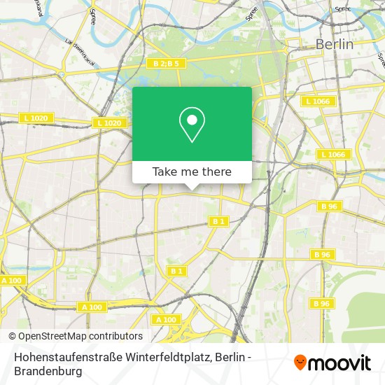 Карта Hohenstaufenstraße Winterfeldtplatz