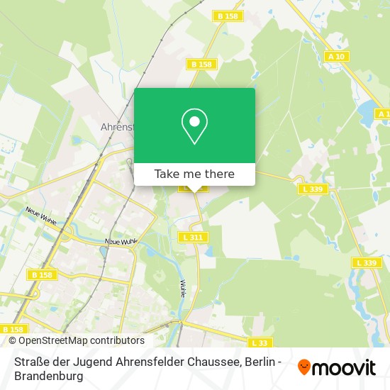 Карта Straße der Jugend Ahrensfelder Chaussee