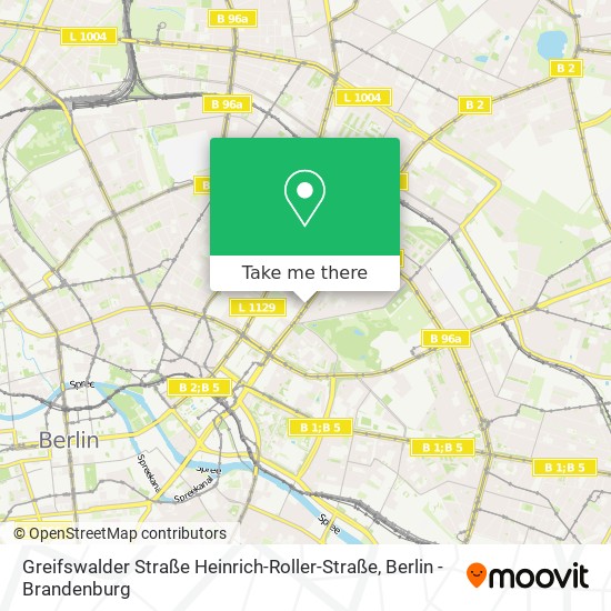 Карта Greifswalder Straße Heinrich-Roller-Straße