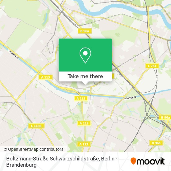 Boltzmann-Straße Schwarzschildstraße map