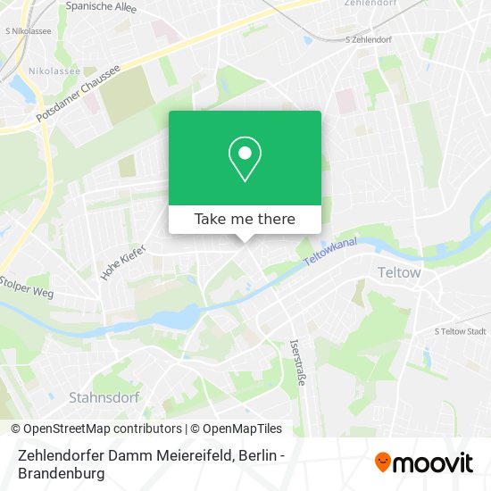 Карта Zehlendorfer Damm Meiereifeld