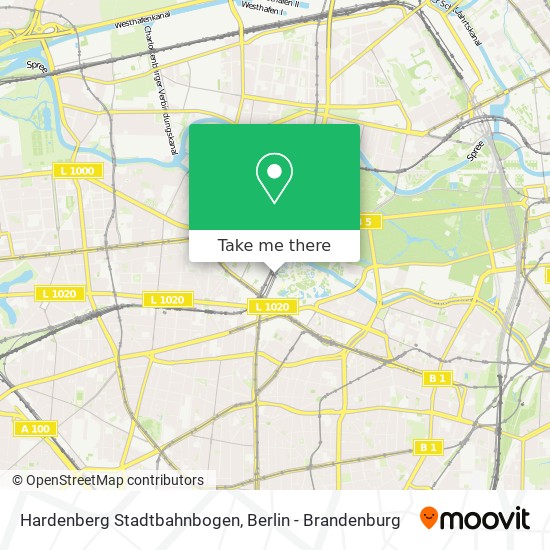 Hardenberg Stadtbahnbogen map