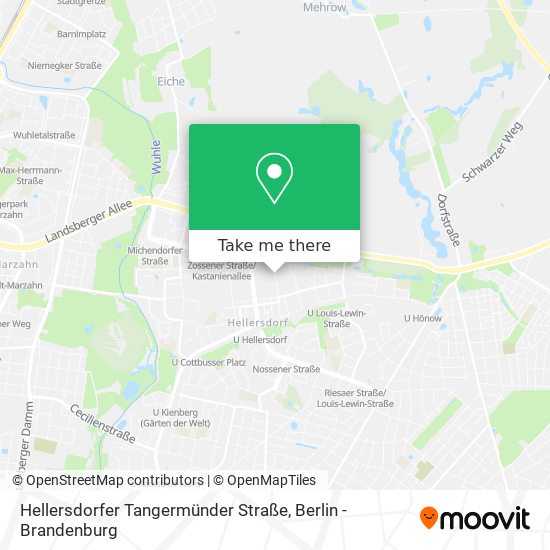 Карта Hellersdorfer Tangermünder Straße