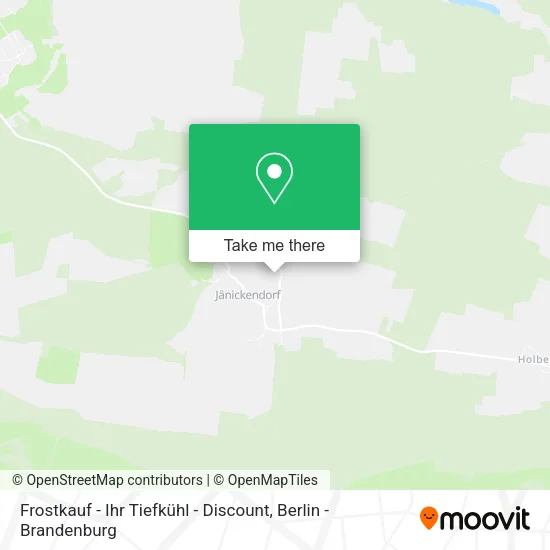 Карта Frostkauf - Ihr Tiefkühl - Discount