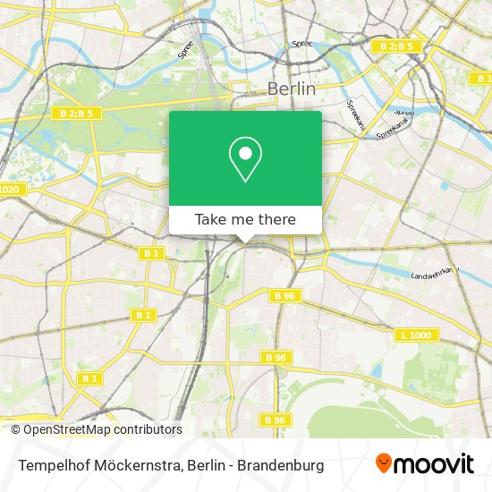 Tempelhof Möckernstra map