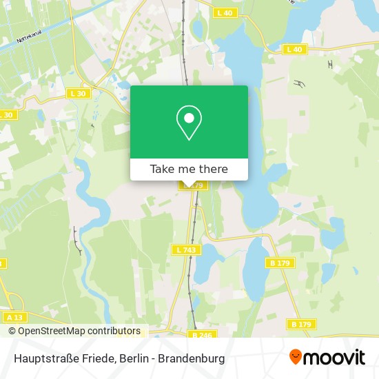 Hauptstraße Friede map