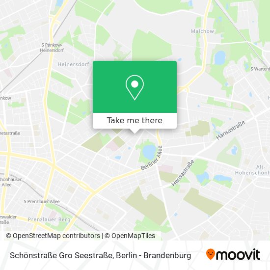 Schönstraße Gro Seestraße map