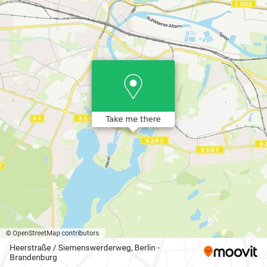 Heerstraße / Siemenswerderweg map
