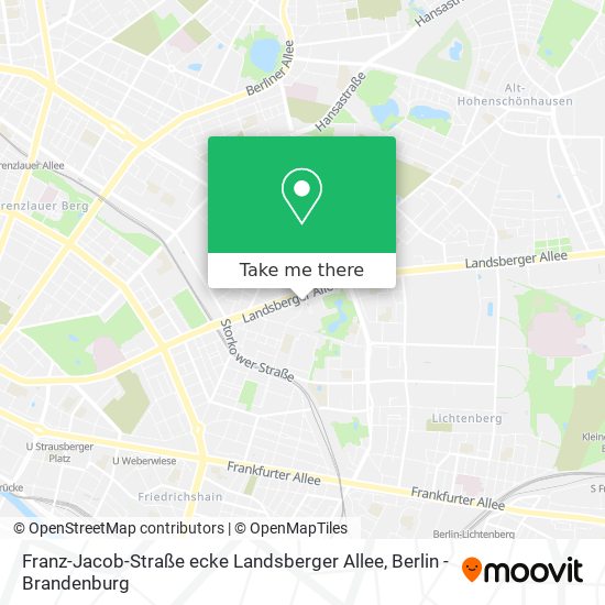 Franz-Jacob-Straße ecke Landsberger Allee map