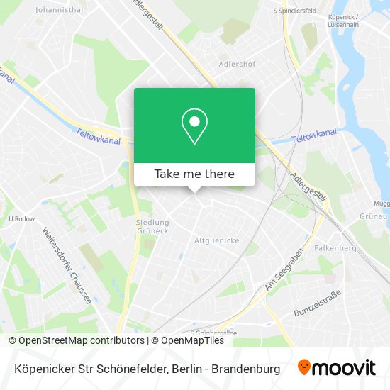 Köpenicker Str Schönefelder map