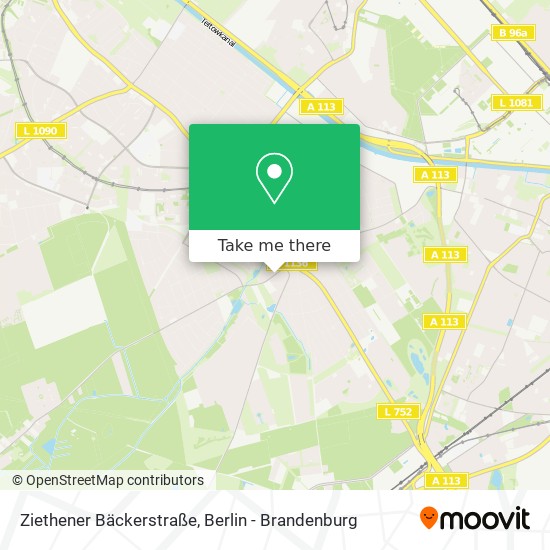 Ziethener Bäckerstraße map